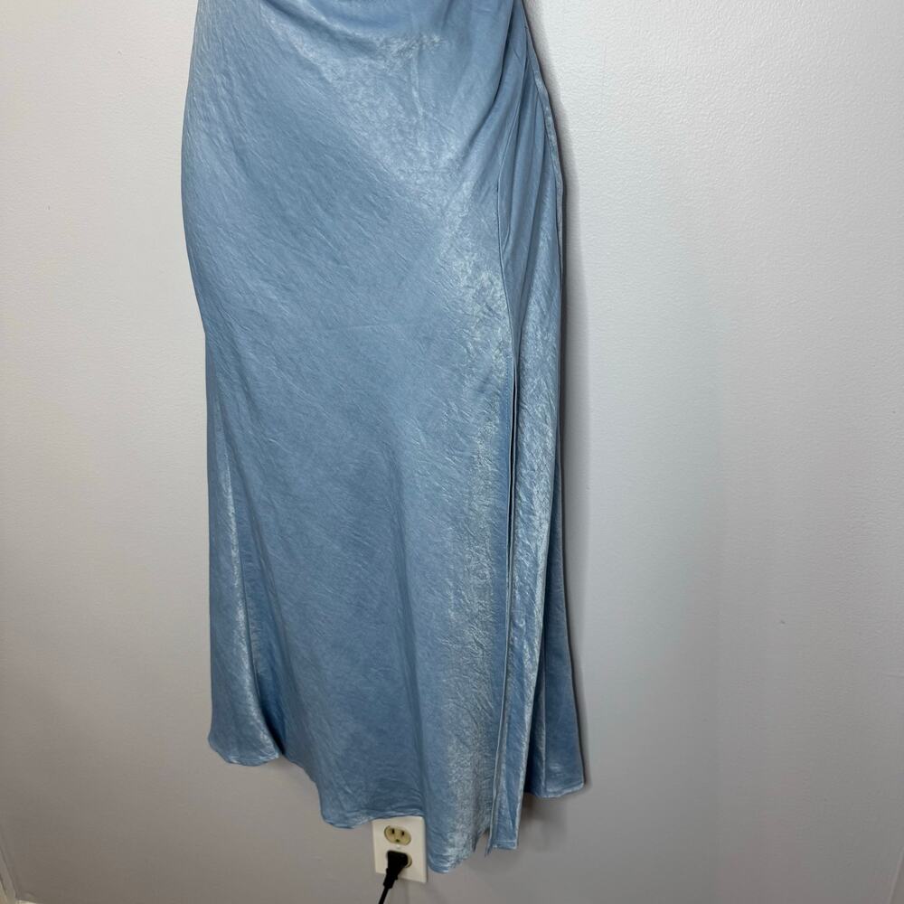 Hello Molly Drinks On Me Midi Slip Midi Dress Blue Women's S New - Picture 7 of 15